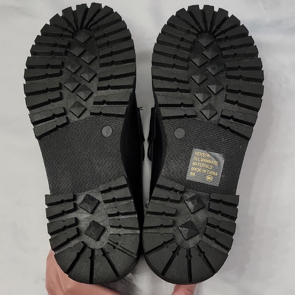 POP Women's 9M Hanson Black Moc Loafers Slip On Sleek - Picture 7 of 9